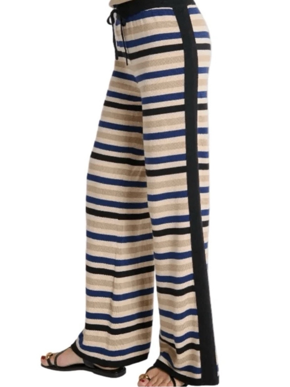Nation JoJo Veranda Striped Knit Wide Leg pants Small - Picture 2 of 9